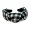 Apple Picking Plaid Knotted Headband