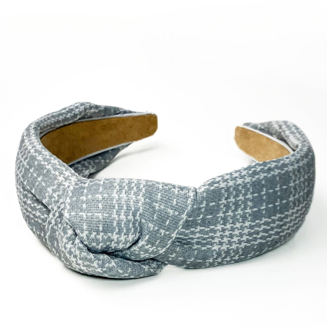 Business Casual Plaid Knotted Headband