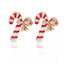 Candy Cane Stud Earrings - Soigne Luxury Accessories - Earrings - Soigne Luxury Accessories - Soigne Luxury Accessories - 