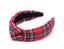 Christmas Plaid Headband - Soigne Luxury Accessories - Headbands - Soigne Luxury Accessories - red christmas plaid - Soigne Luxury Accessories - 