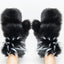 Over Sized Faux Fur Bedazzled Mittens - Soigne Luxury Accessories - Gloves & Mittens - Soigne Luxury Accessories - Soigne Luxury Accessories - 