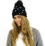 Bedazzled Beanie Black - Soigne Luxury Accessories - Soigne Luxury Accessories - winter beanie BLACK - Soigne Luxury Accessories -