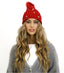 Bedazzled Beanie Red - Soigne Luxury Accessories - Soigne Luxury Accessories - winter beanie red - Soigne Luxury Accessories -