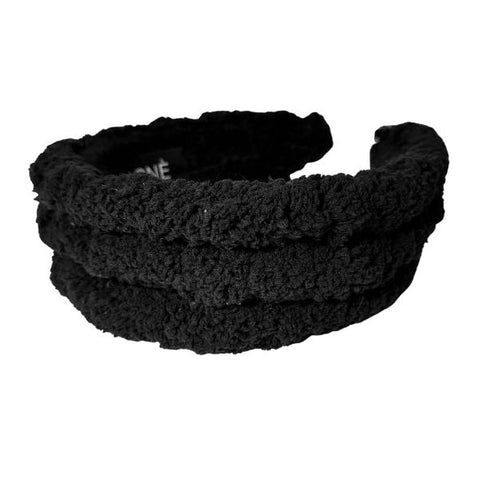 Black Chunky Cable Knit Headband - Soigne Luxury Accessories - Soigne Luxury Accessories - blkfuzzyfall23 - Soigne Luxury Accessories -