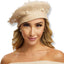 The Beret In Cream - Soigne Luxury Accessories - Soigne Luxury Accessories - latteberet - Soigne Luxury Accessories -