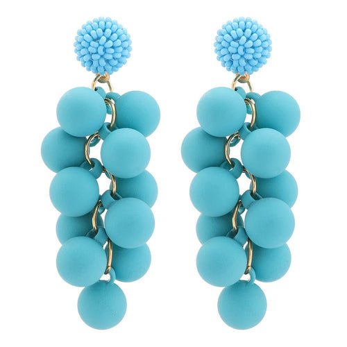 The Ellie Earrings in Blue - Soigne Luxury Accessories - Soigne Luxury Accessories - Soigne Luxury Accessories -