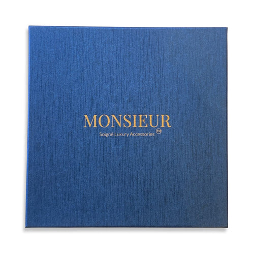 The Monsieur Box Set - Soigne Luxury Accessories - Neckties - Soigne Luxury Accessories - green mens gift set - Soigne Luxury Accessories -