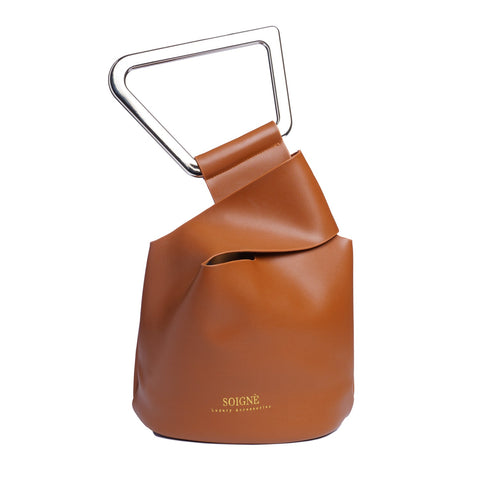 The Veronica Bag - Soigne Luxury Accessories - Handbags - Soigne Luxury Accessories - tan leather bag-2 - Soigne Luxury Accessories -